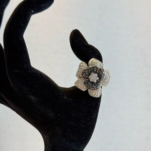 Black and White Cocktail Ring